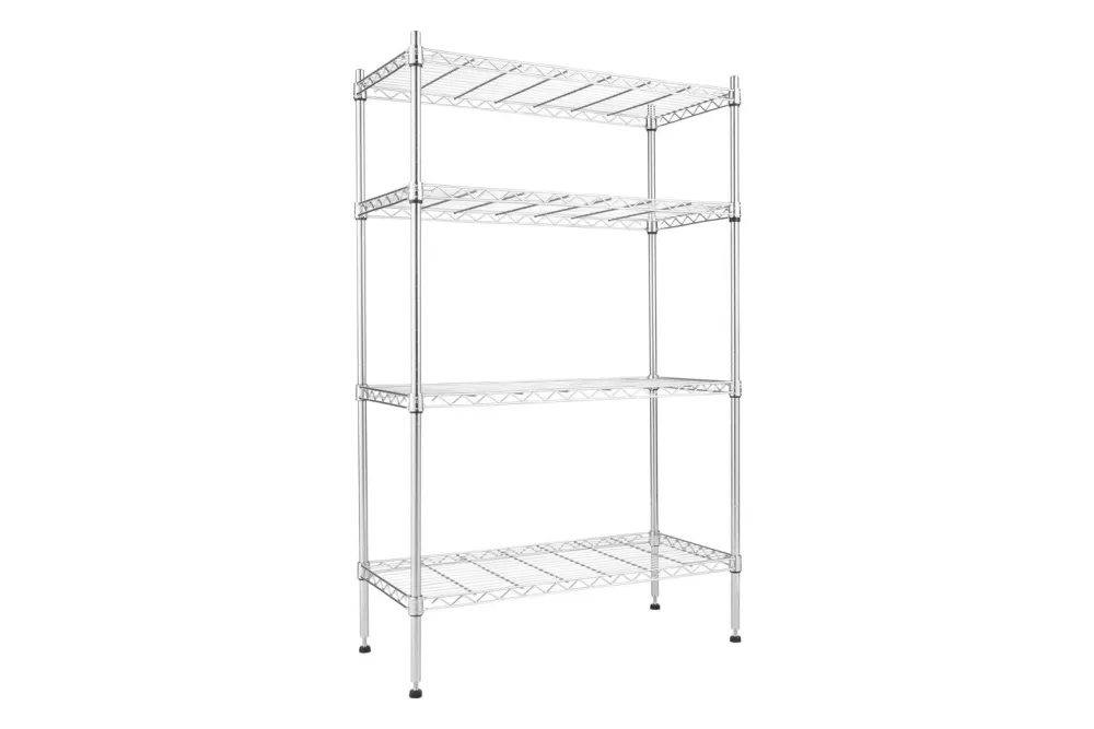 Seville Classic Chromregal | 76.2 × 35.5 × 121.9 cm | 4 Böden | max. 136 kg pro Tablar