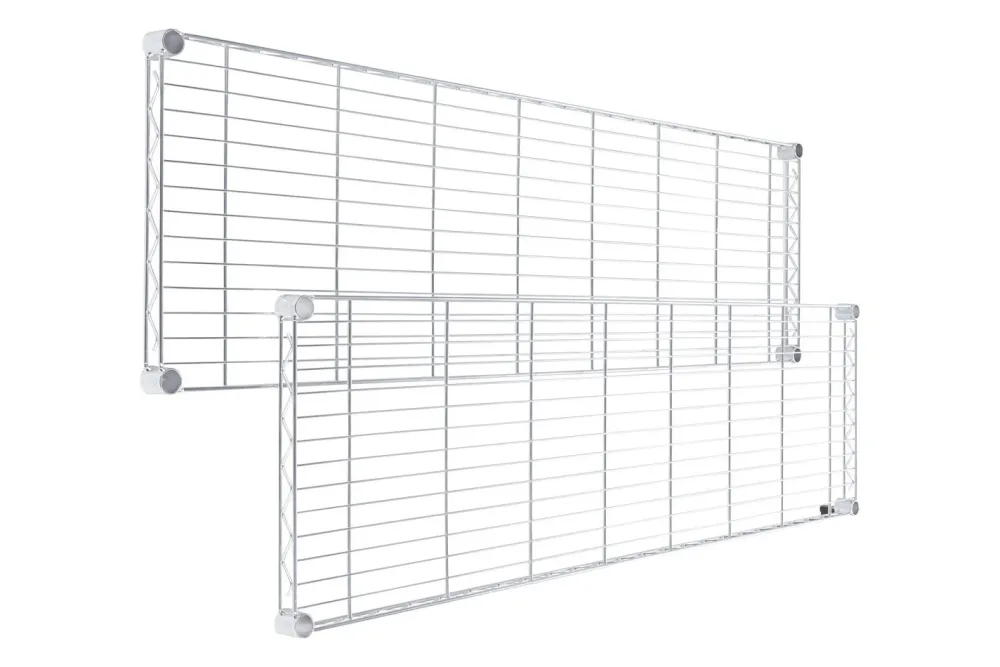 Seville Classic Tablare Chromregal | 3.3 × 35.5 × 121.9 cm | 2 Stück
