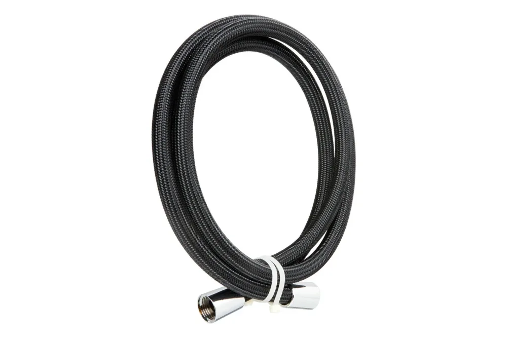 DiAqua Brauseschlauch Chromalux Zero Schwarz | 1.8 m