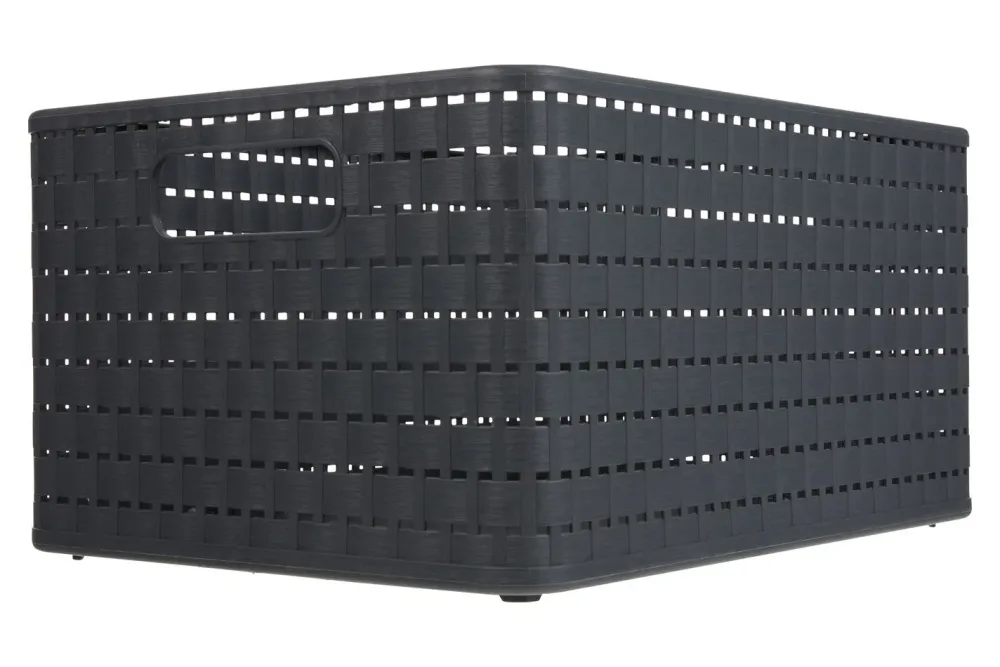 Rotho Korb Country Schwarz | 19.1 × 27.8 × 36.8 cm | 18 l