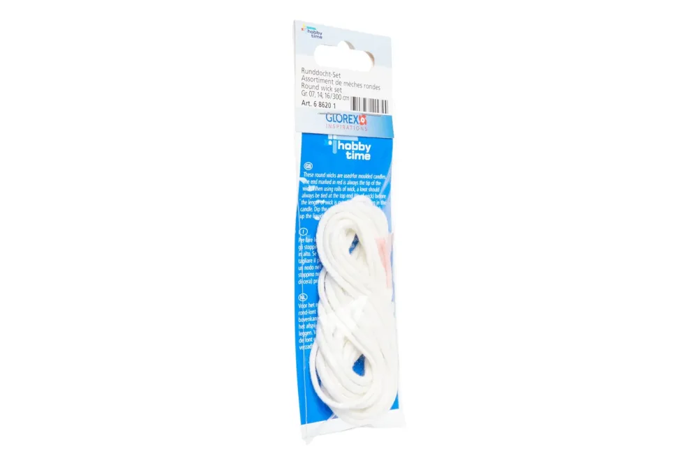 GLOREX Kerzendocht-Set 100cm 686201 Gr. 7,14,16