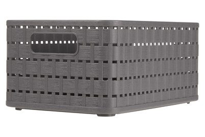 Rotho Korb Country Anthrazit | 24 × 16 × 11 cm | 4 l