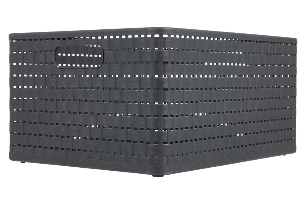 Rotho Korb Country Anthrazit | 21.5 × 33 × 43 cm | 28 l