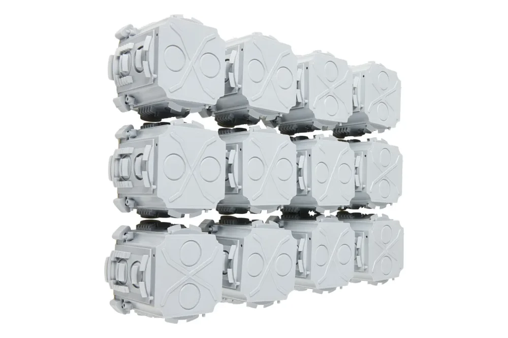 Profipack Unterputz-Einbausteckdose | 80 × 80 mm