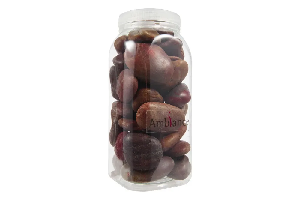 Flusskiesel Dunkelrot | 2-4 cm | 0.75 l