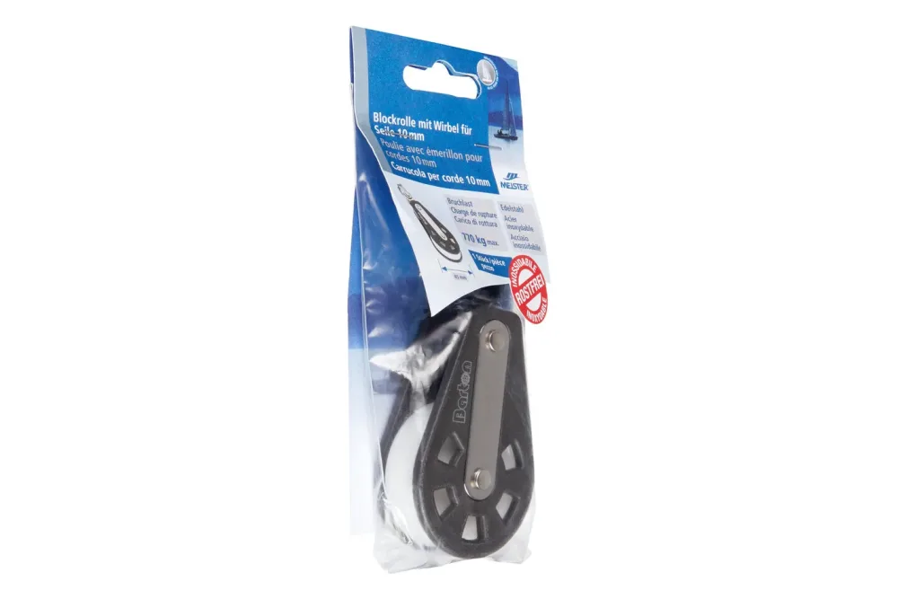 Meister + Co Blockrolle mit Wirbel | 4.5 cm