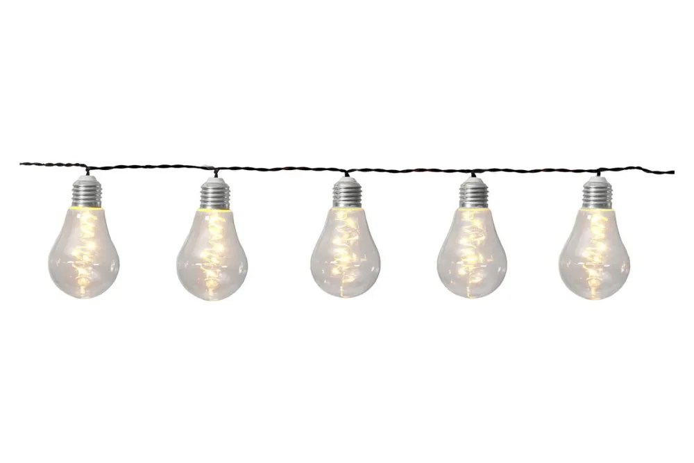 STAR TRADING Solar Lichterkette 12.480-10 transparent, LED 1,8m