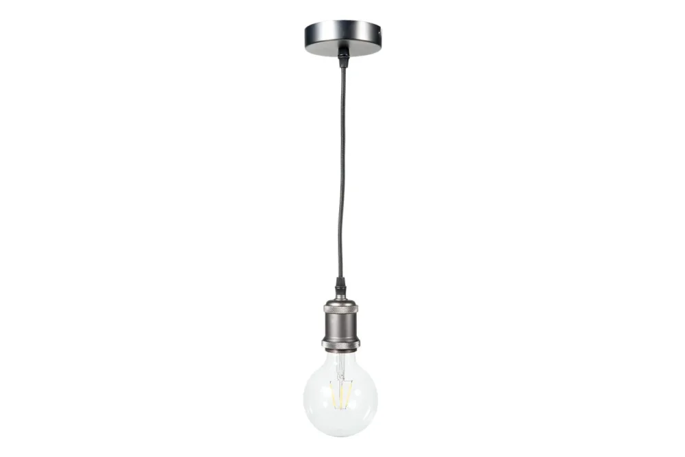 LeuchtenDirekt Pendelaufhängung Eisen Schwarz | ⌀ 10 cm | 60 W