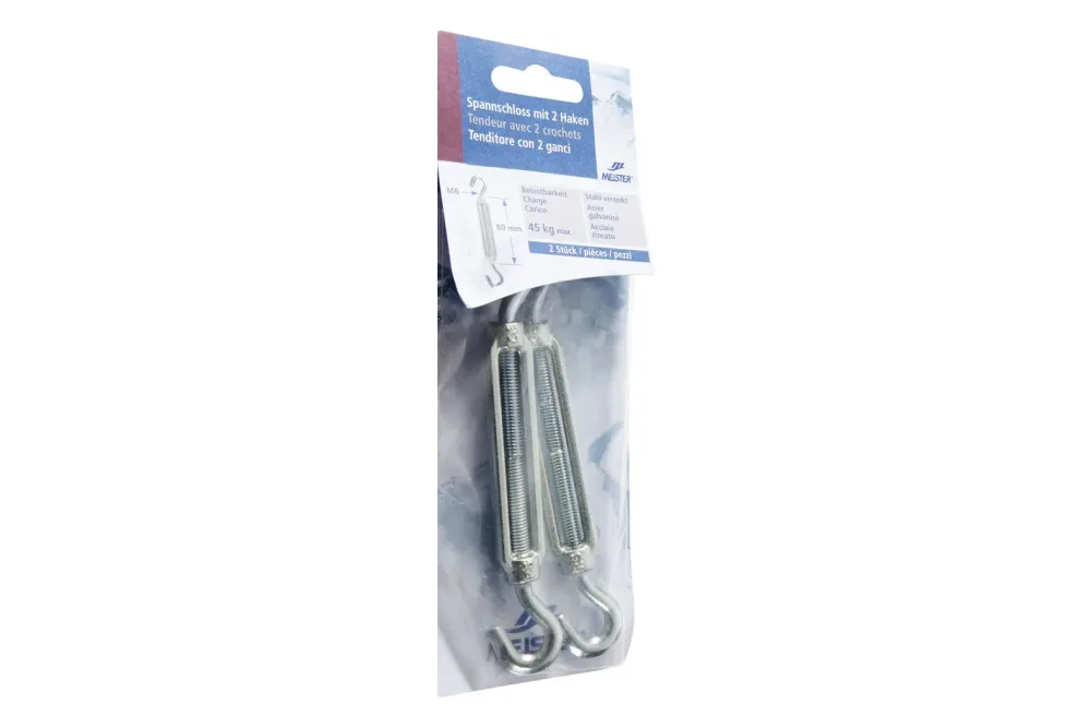Meister + Co Spannschloss mit 2 Haken | 126 cm