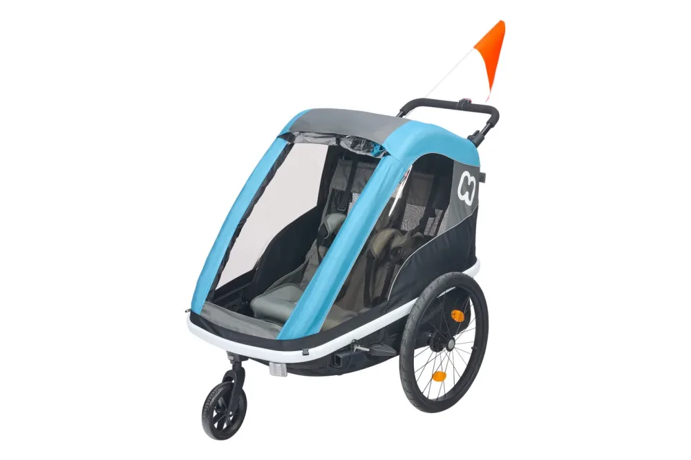 Hamax Veloanhänger Avenida Twin Petrol | 102 × 78 × 100 cm