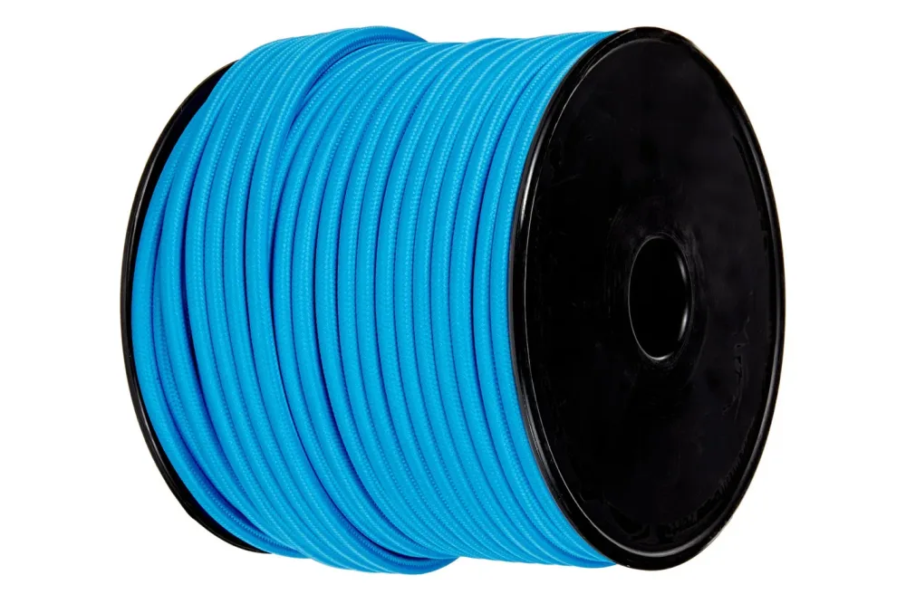 LeuchtenDirekt Textilkabel Blau | 0.5 m