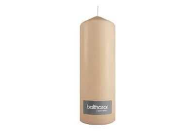 Balthasar - Zylinderkerze, 70X200MM, Taupe