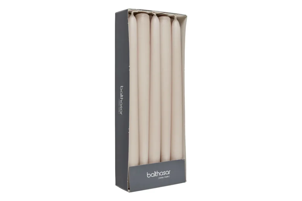 Balthasar - Etoilekerzen, 22x240mm, Taupe
