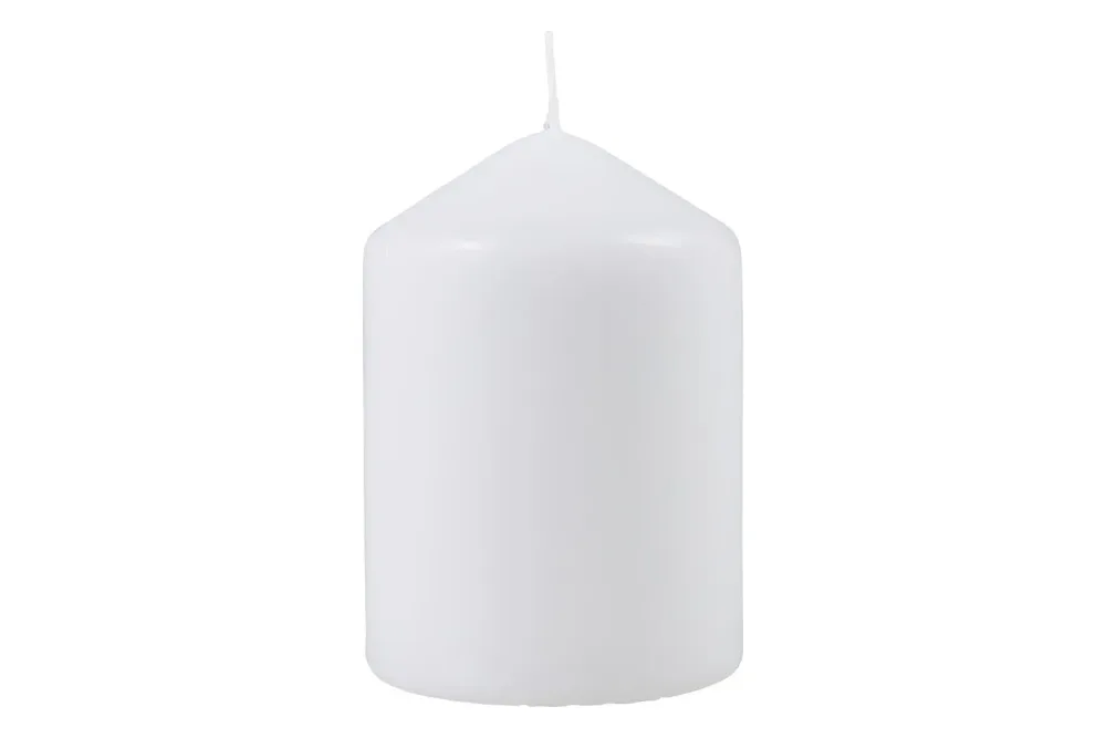 Zylinderkerze Weiss