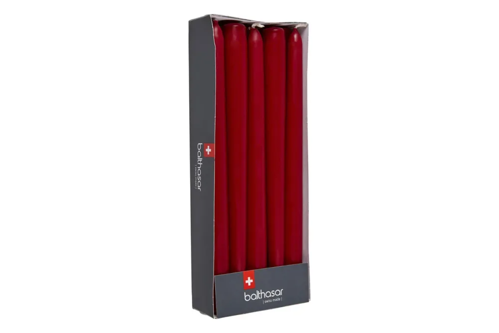 Balthasar - Etoilekerzen, 22x240mm, Rot