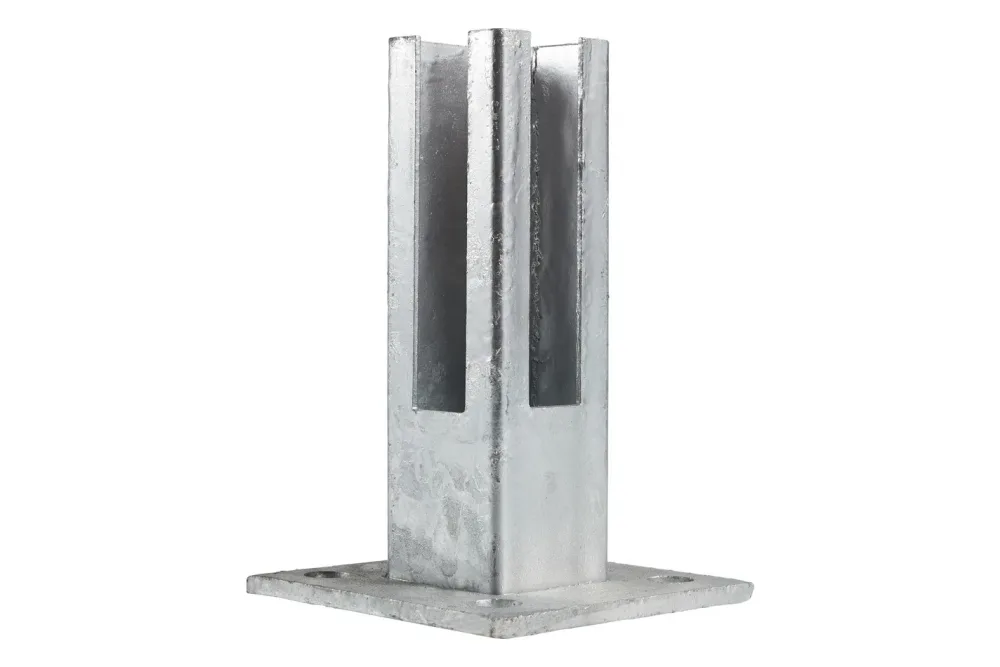 Montagefuss verzinkt | für Pfosten 50 x 50 mm