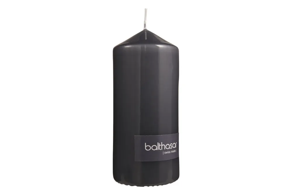 Balthasar - Zylinderkerze, 70X160MM, Grau