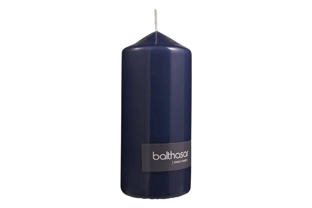 Zylinderkerze Dark Blue