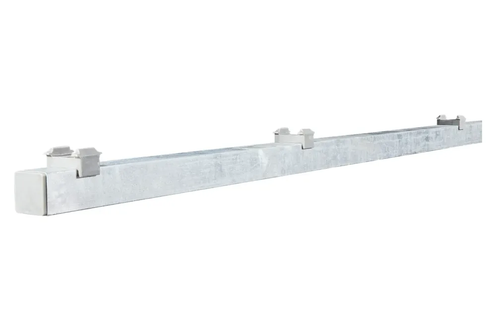 Quadratrohrpfosten verzinkt | 120x4x4 cm