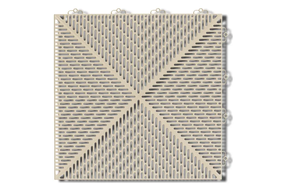 Bergo Bodenplatte Unique 38x38x1cm Sand 7Stk./1m2