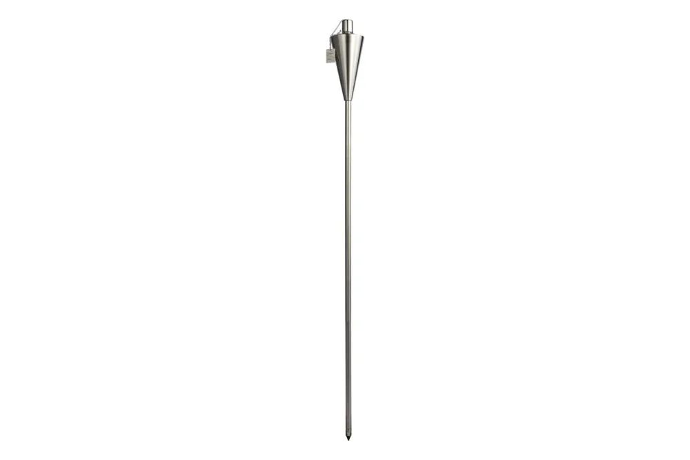 Edelstahl-Fackel Silber | 110 cm