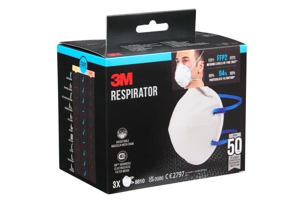 3M Partikelmaske Ffp2 | ohne Ventil | 8810-3 | 3 Stk