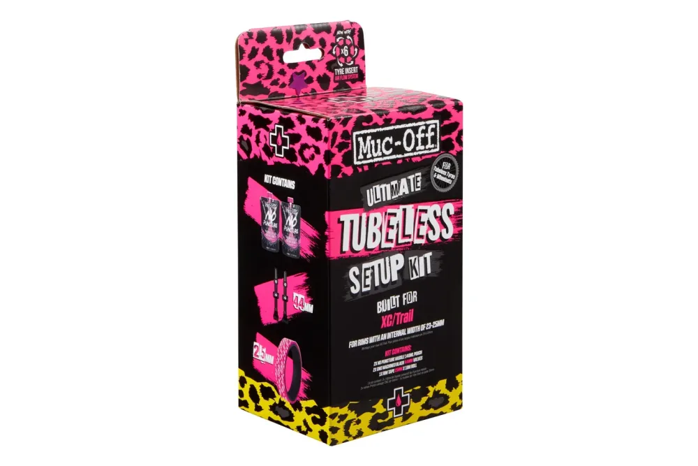 Muc-Off Tubeless Kit XC Gravel | Schwarz | Pink