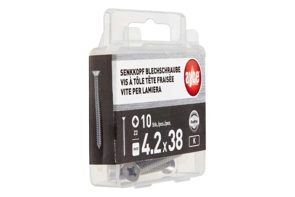 Senkkopf-Belchschraube Inox | 4.2 × 38 mm