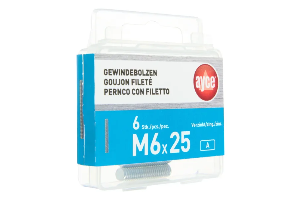 Ayce Gewindebolzen | M6 × 25 mm