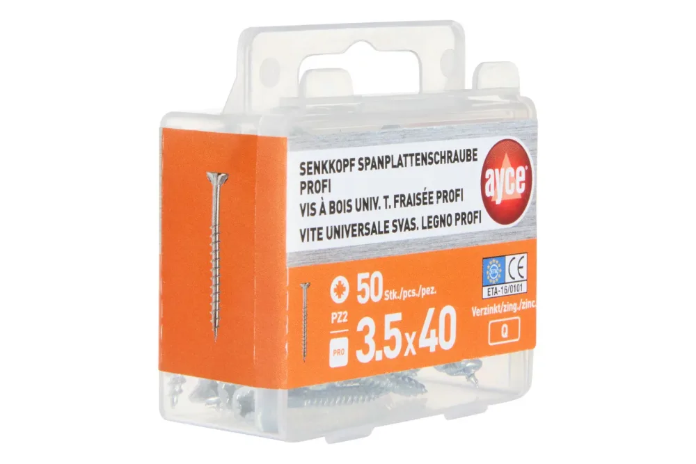 Ayce Senkkopf-Spannplattenschraube | 4 × 40 mm