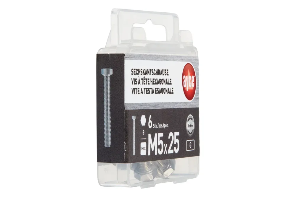 Sechskant-Schraube Metrisch Rostfrei | M5 × 25 mm