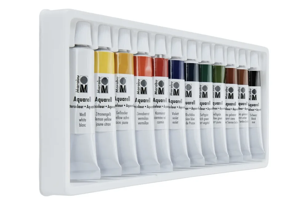 Marabu Aquarellfarben-Set | 12 × 12 ml