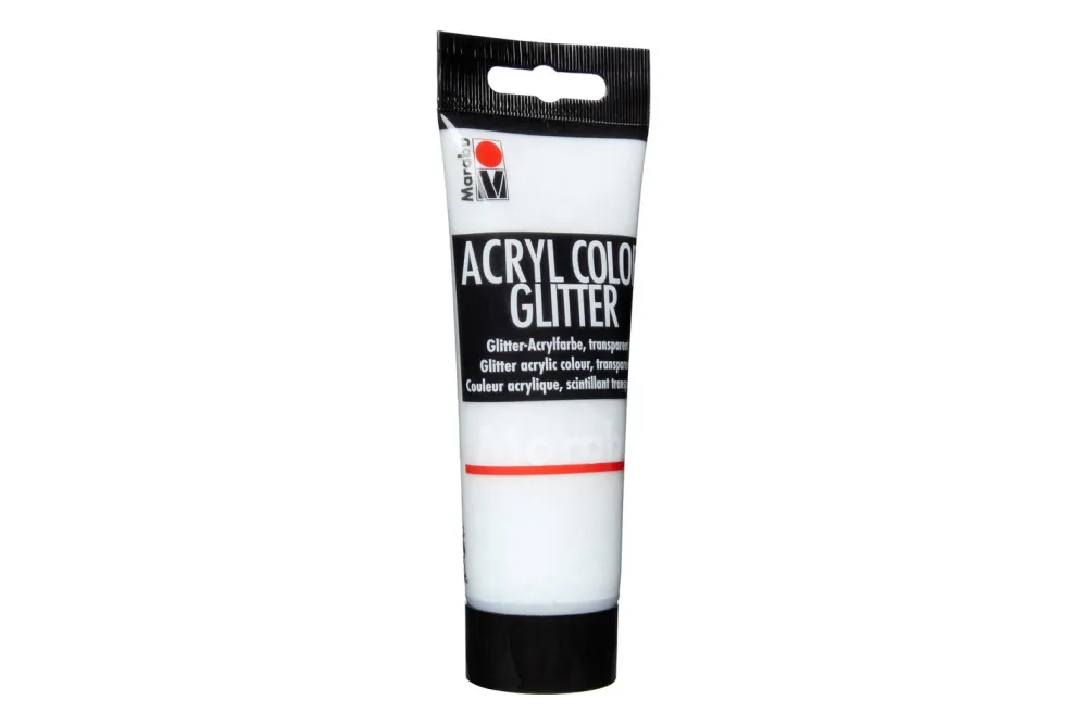 Marabu Acryl Color Glitter-Silber | 100 ml