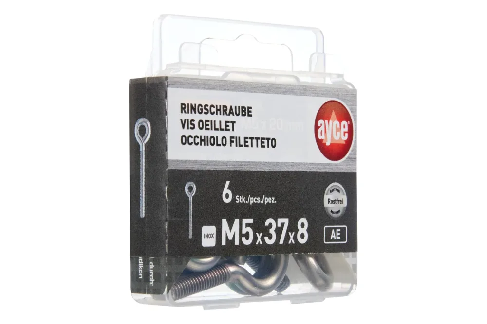 Ringschraube Metrisch Rostfrei | 37 mm