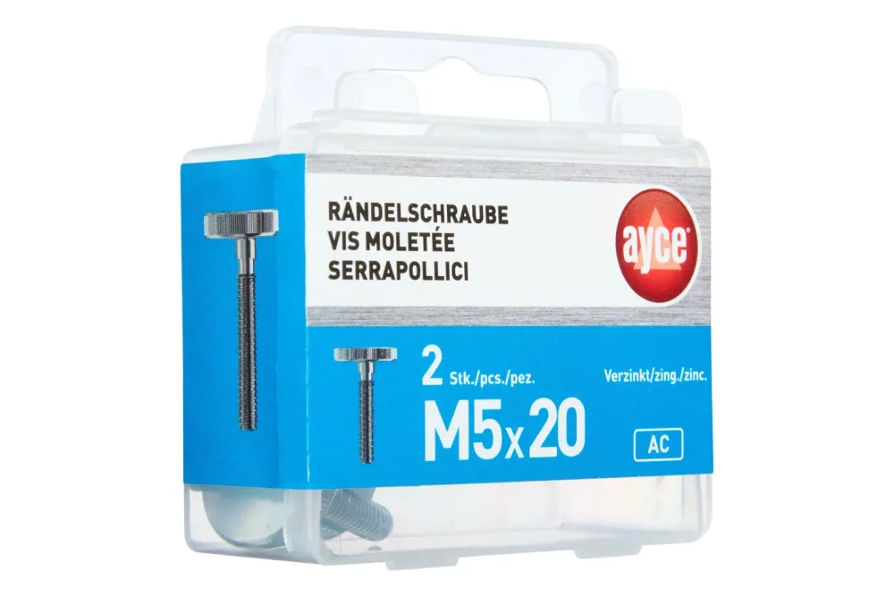 Ayce Rändelschraube | M5 × 20 mm