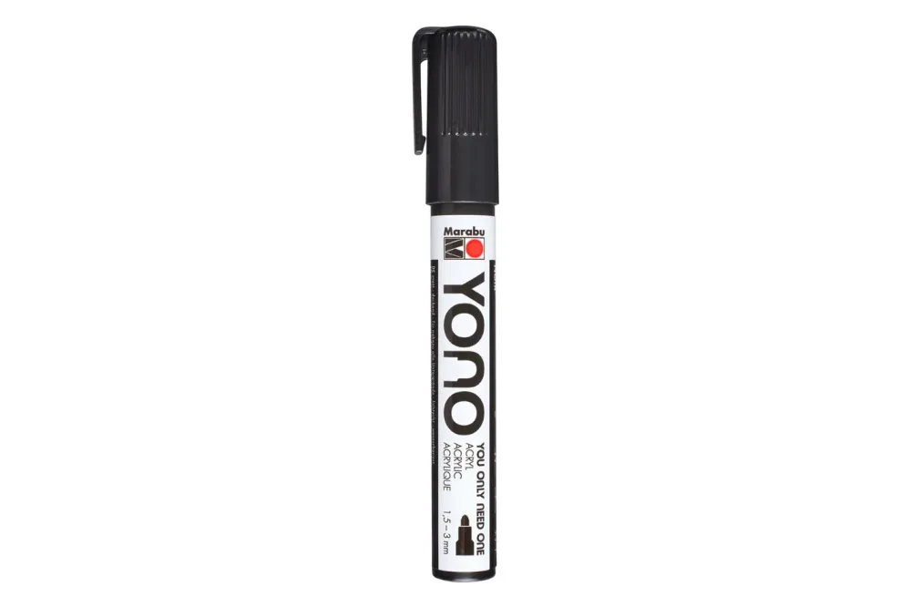 Marabu Yono Acrylmarker Schwarz | 1.8 × 0.2 × 14.2 cm