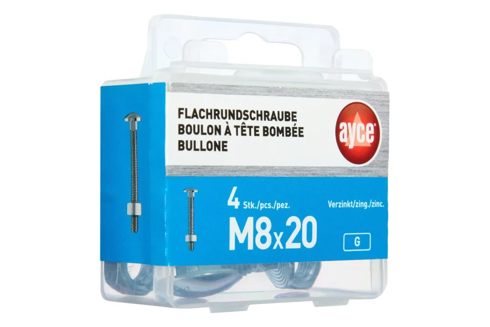 Ayce Flachrund-Schraube | M8 × 20 mm