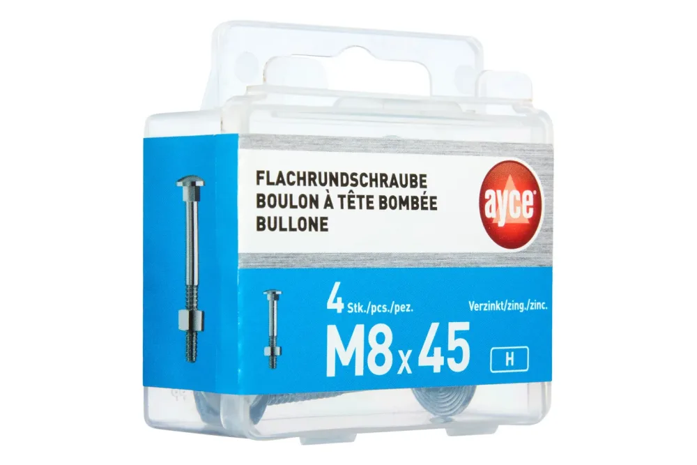Ayce Flachrundschraube | M8 × 45 mm