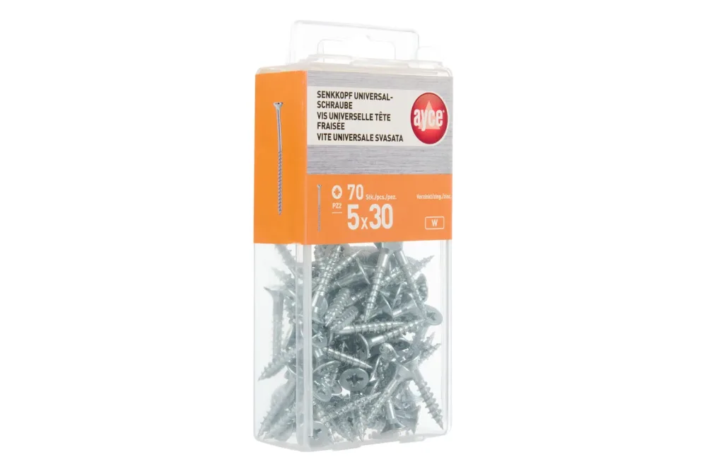 Ayce Senkkopf Universalholz-Schraube | PZ2 × 30 mm | 5 mm