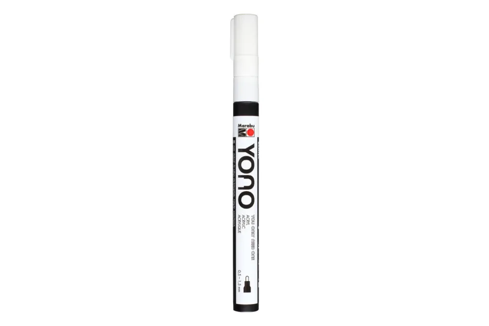 Marabu Acrylmarker Yono Weiss | 1.8 × 2.2 × 14.2 cm