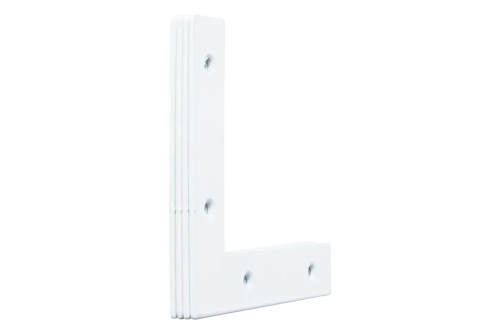 Ayce Eck-Flachverbinder Weiss | 15 × 75 mm