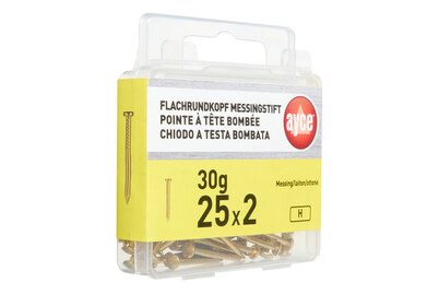 AYCE FL Rundkopf Messing- Stift