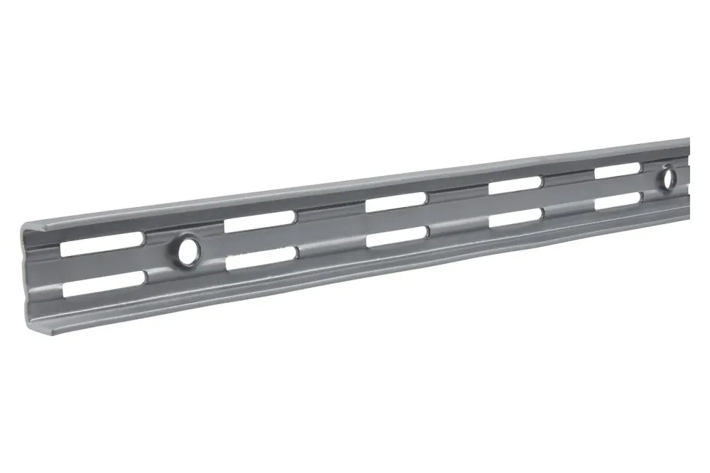 Wandschiene 2-Reihig Grau | 495 × 25 × 12 mm