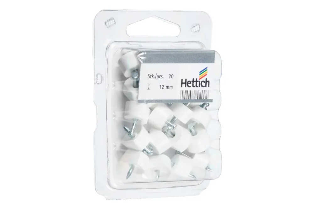 Hettich Bodenträger mit Nagelstift Weiss | 20 Stück