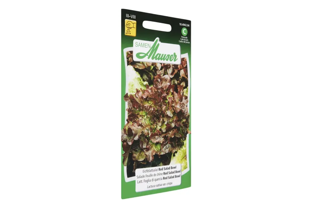 Samen Mauser Eichblattsalat Red Salad Bowl