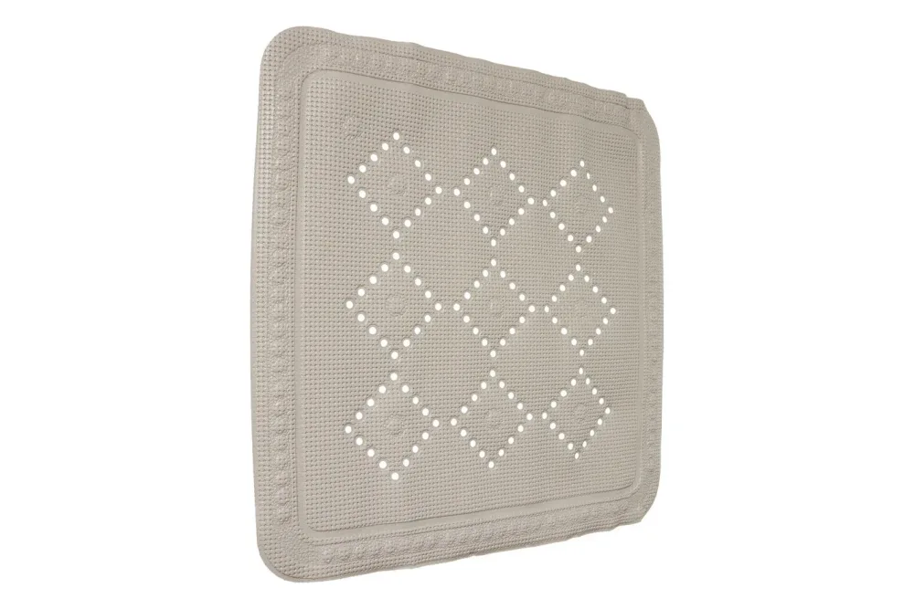 Spirella Duscheinlage Alaska | Braun | PVC | 55 x 55 cm
