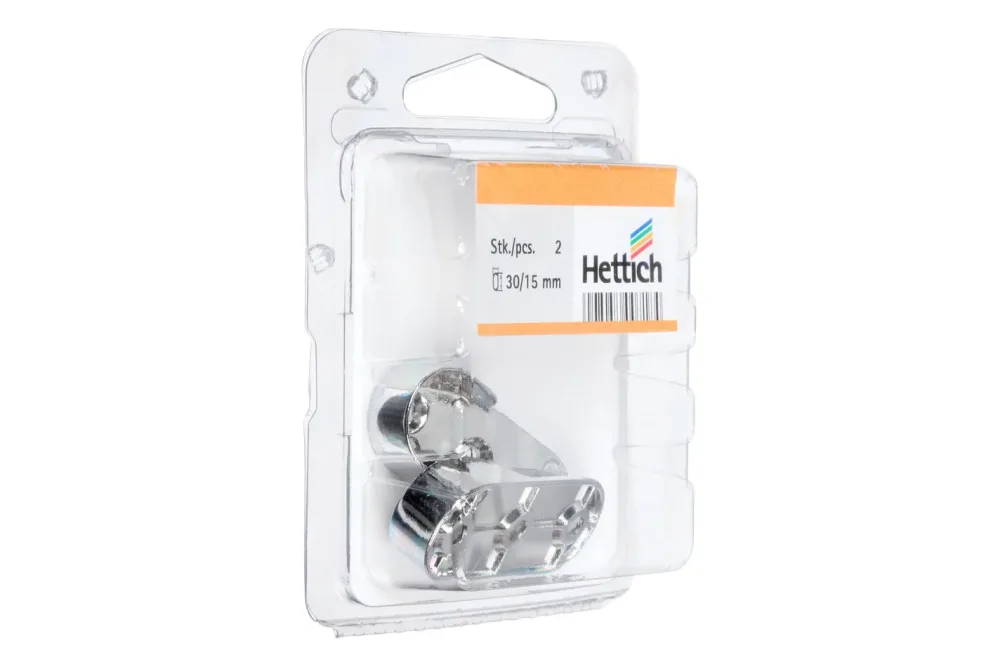 Hettich Schrankrohrlager | 1.5 × 3 cm | 2 Stück