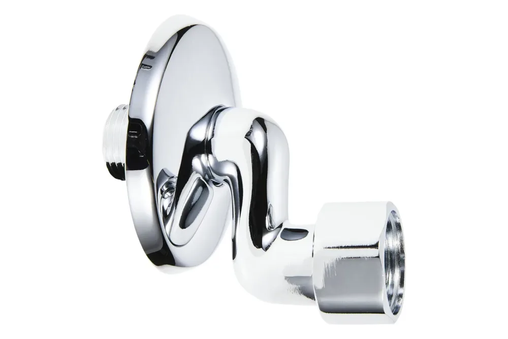 S-Armaturenanschluss mit Schubrossette Grau-Silber