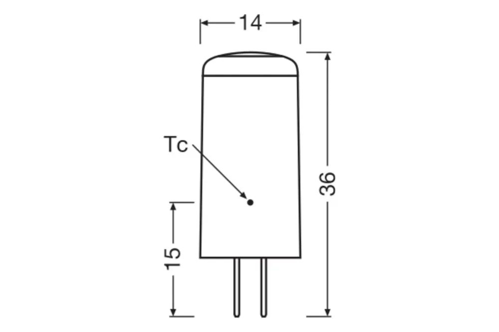 OSRAM HOMELIGHTING 4058075432123 LED EEK E (A - G) GY6.35 Kolbenform 2.2 W = 28 W Warmweiß (Ø x H) 14 mm x 36 mm 1 St.