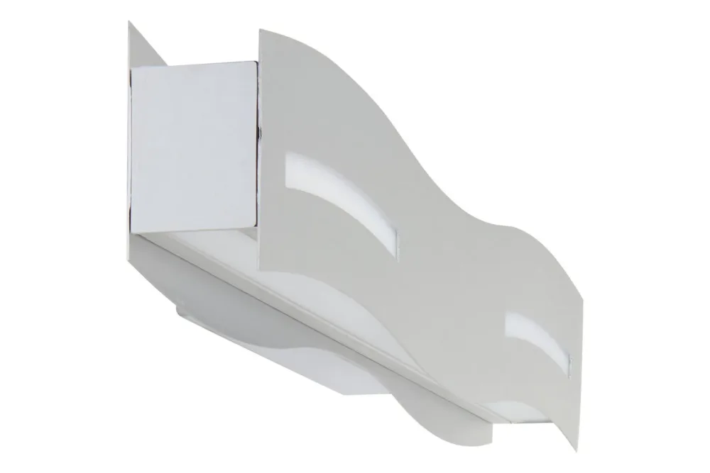 LED-Wandlampe Wave Nickel-Chrom